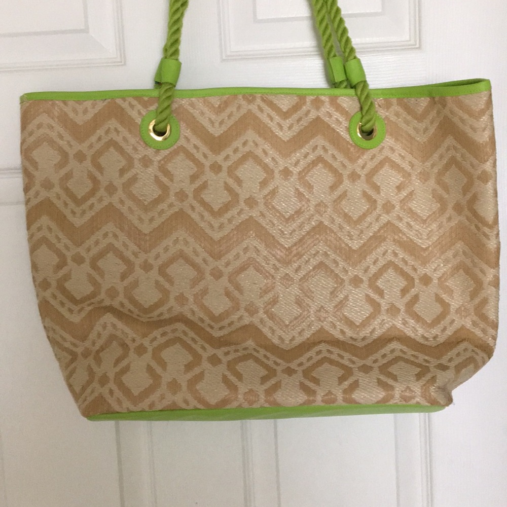 Vera Bradley Large Straw Tote - Picture 3 of 7